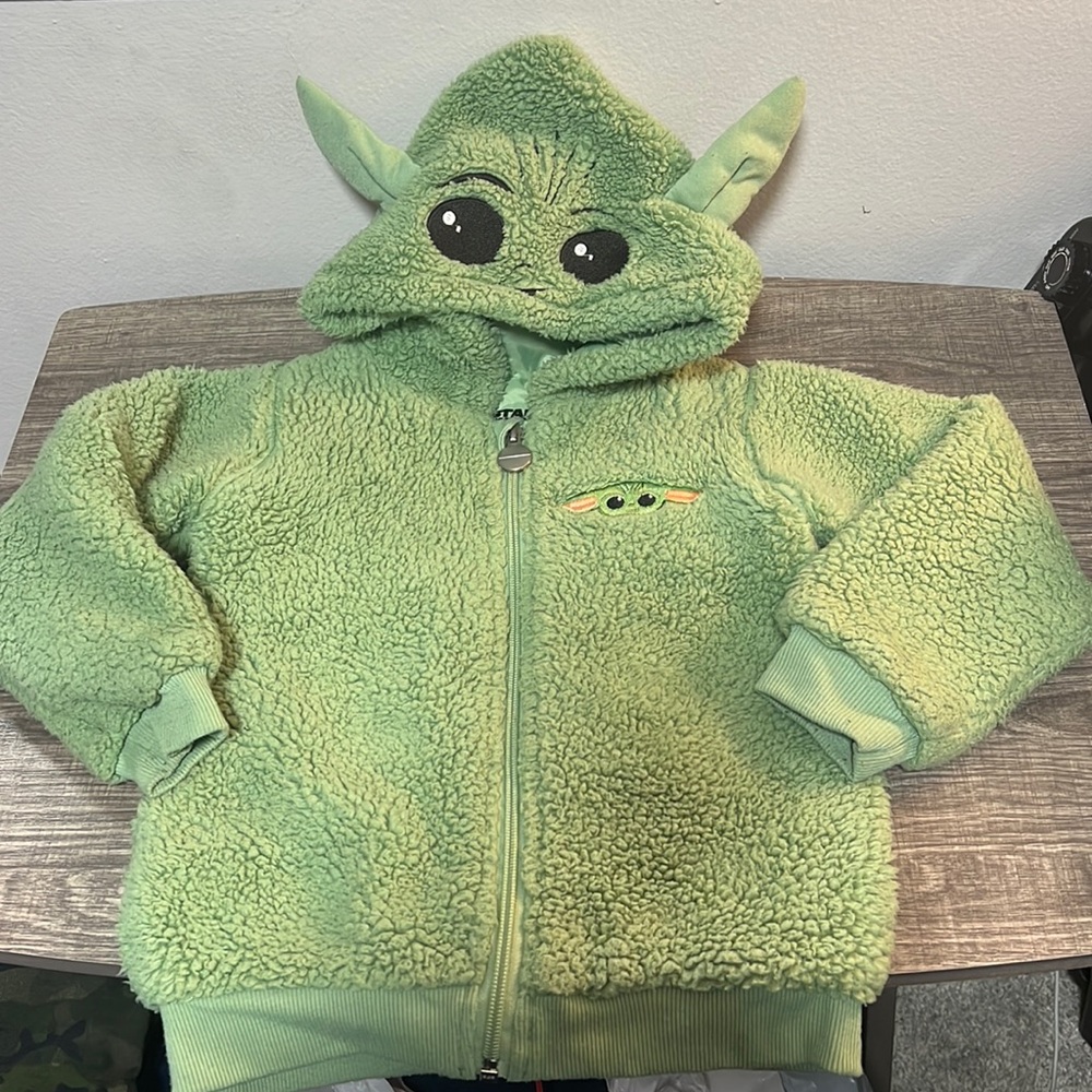 Baby Yoda sherpa hoodie